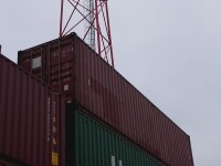40'HC jūrinis konteineris,rudas,TRLU..